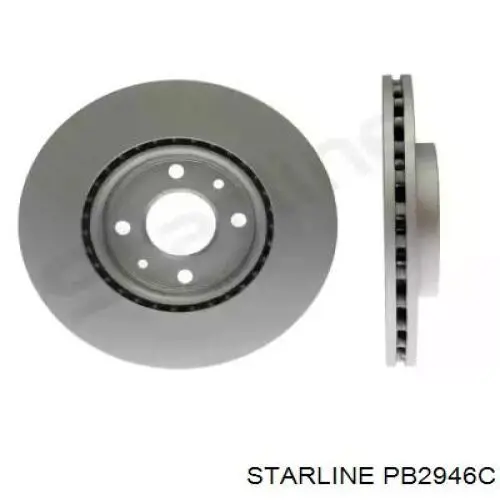 Диск переднього гальма Starline PB2946C ціна, від 25.31 USD