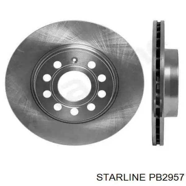 Диск переднього гальма Starline PB2957 ціна, від 27.28 USD