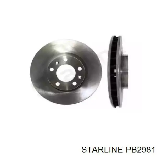 PB2981 Starline диск гальмівний передній