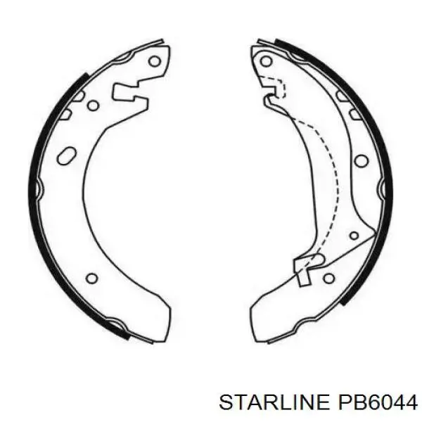 PB6044 Starline барабан гальмівний задній