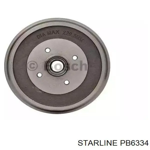 Барабан гальмівний задній PB6334 Starline