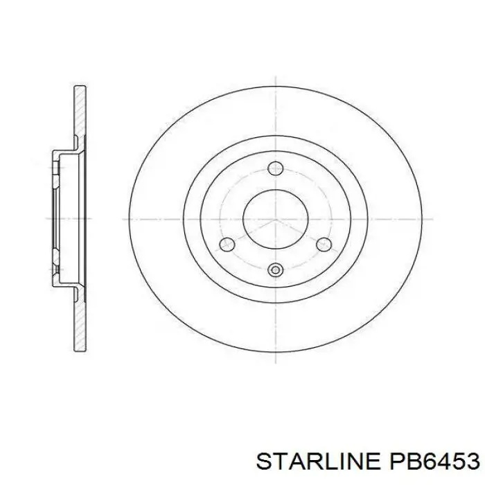 Купити PB6453 Starline Барабан гальмівний задній