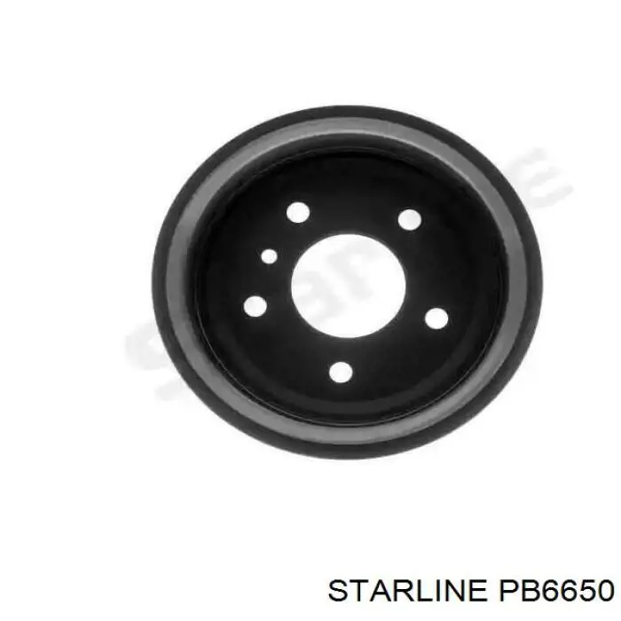 Барабан гальмівний задній PB6650 Starline