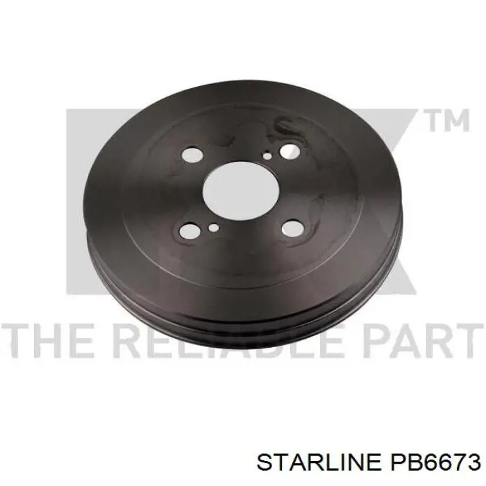Барабан гальмівний задній Starline PB6673