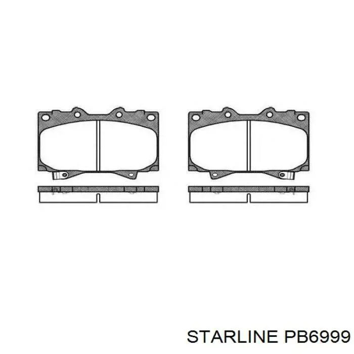 Барабан гальмівний задній PB6999 Starline