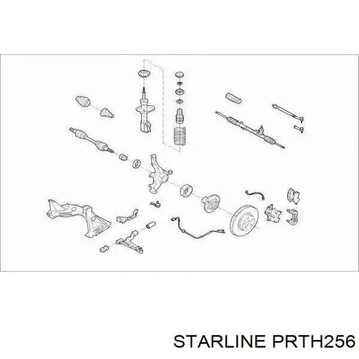 Пружина передня PRTH256 Starline