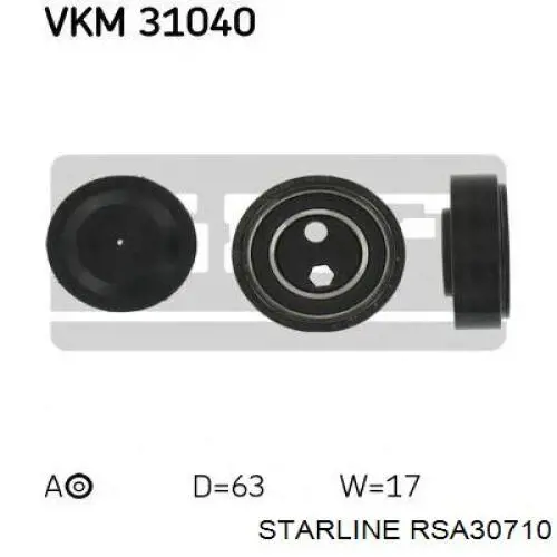 Натяжний ролик Starline RSA30710 ціна, від 19.70 USD