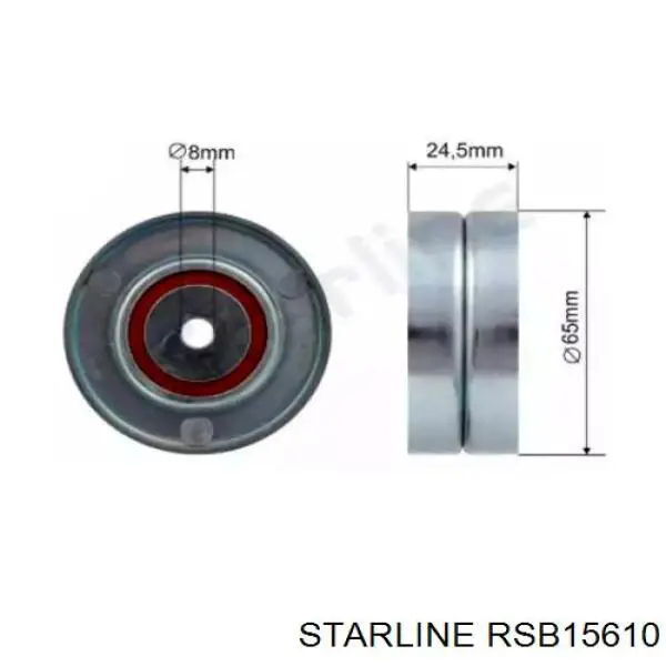 RSB15610 Starline ролик приводного ременя, паразитний