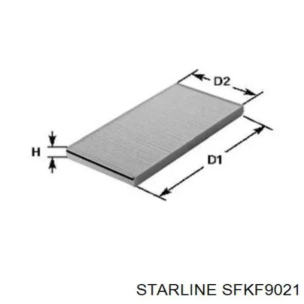 Купити SFKF9021 Starline Фільтр салону вугільний
