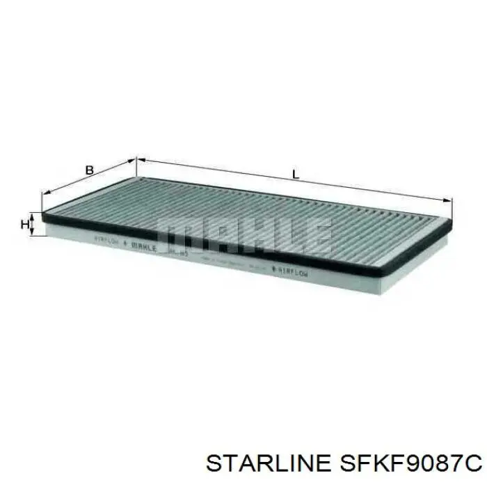 Купити SFKF9087C Starline Фільтр салону вугільний