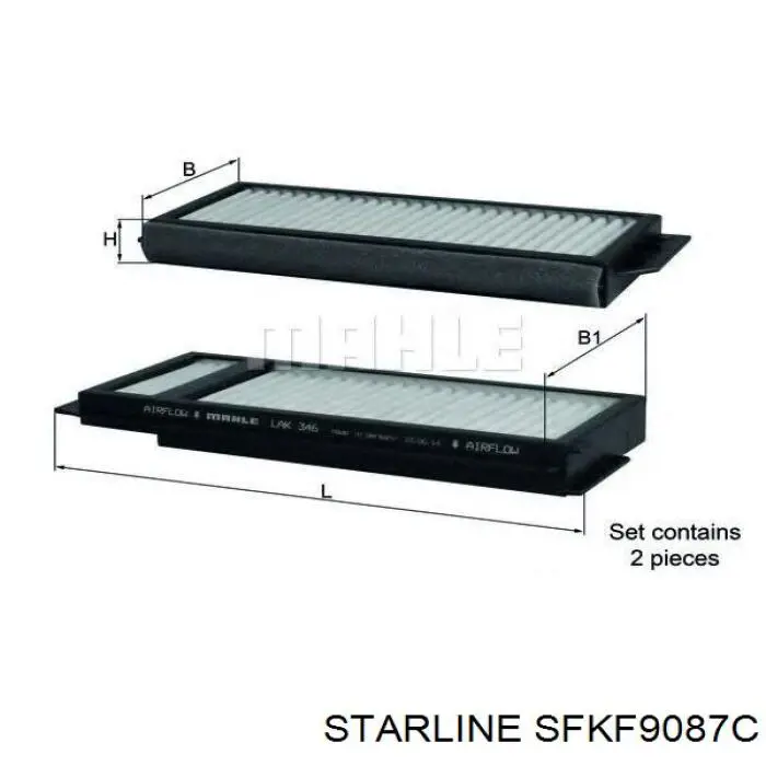 SFKF9087C Starline Внутрішньосалонний фільтр