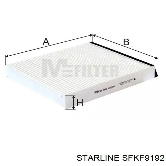 Фільтр салону SFKF9192 Starline