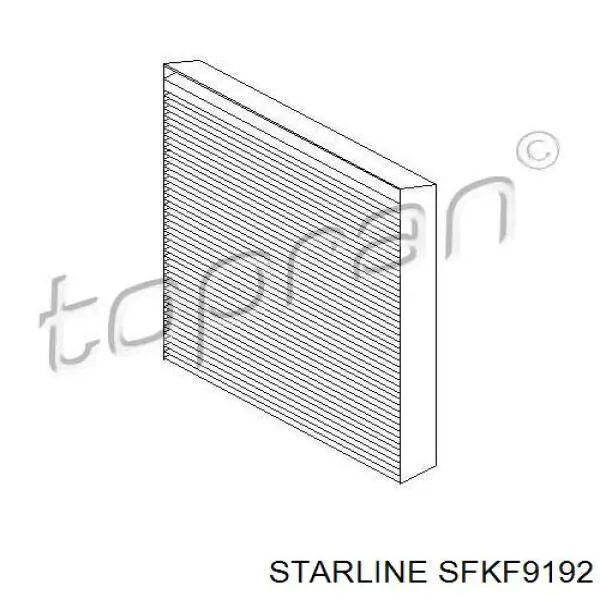 Фільтр повітряний обігрівача Starline SFKF9192 ціна, від 6.15 USD