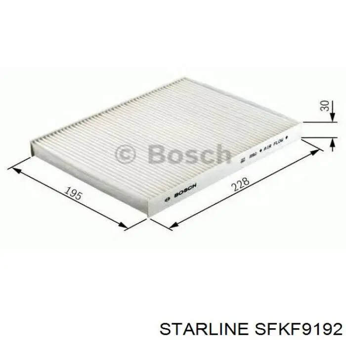 Купити SFKF9192 Starline Фільтр салону вугільний