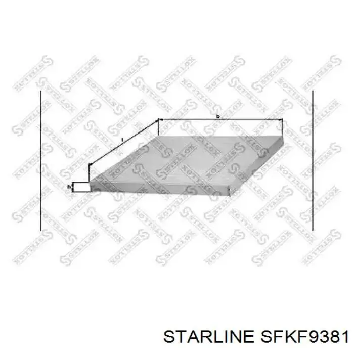 Фільтр салону SFKF9381 Starline