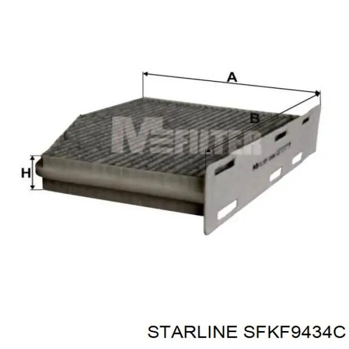 Купити SFKF9434C Starline Фільтр салону вугільний