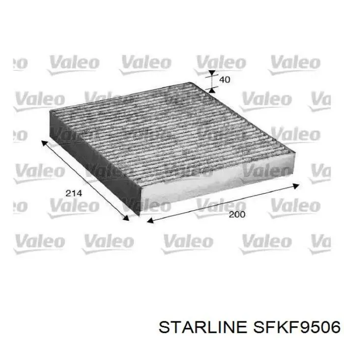 Повітряний фільтр салону Starline SFKF9506