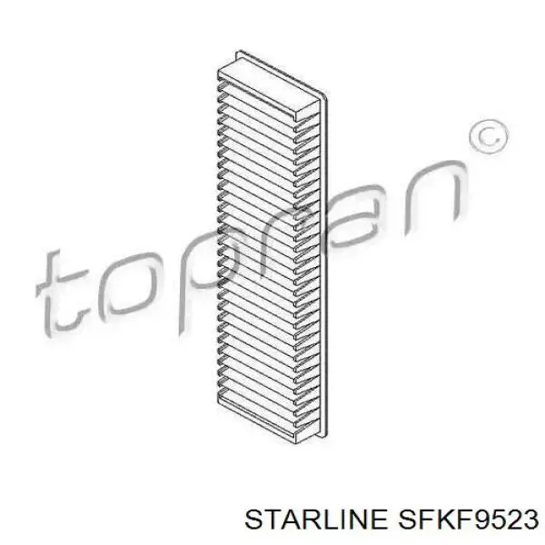 Купити SFKF9523 Starline Фільтр салону вугільний