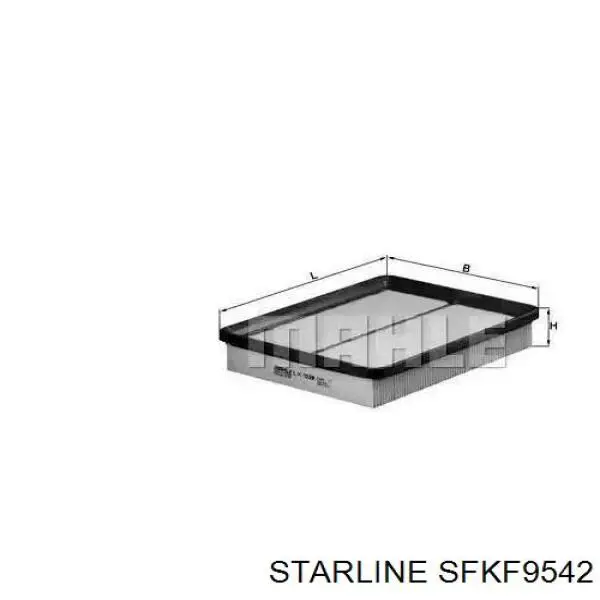 Фільтр салону SFKF9542 Starline