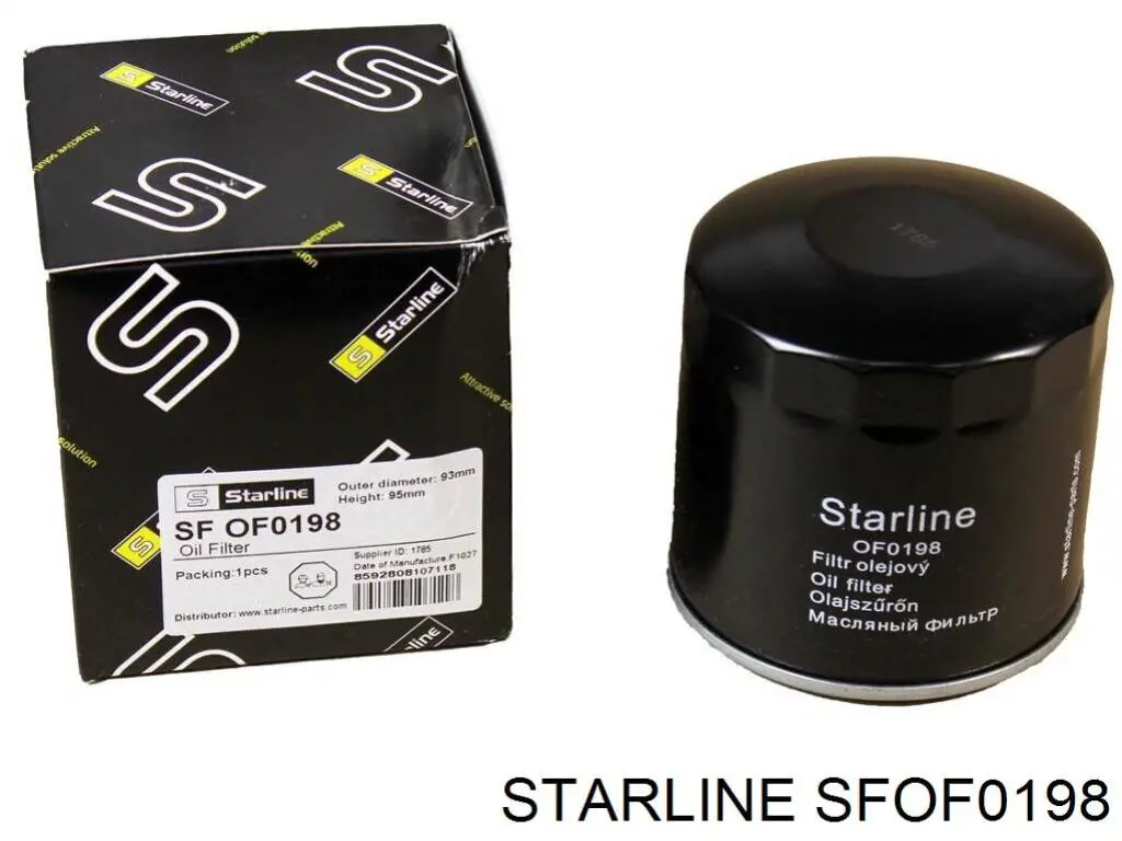 Масляний фільтр двигуна Starline SFOF0198 ціна, від 5.11 USD