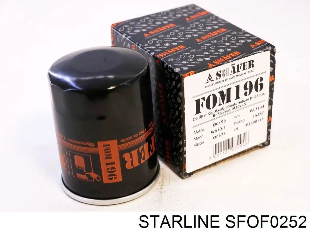 Масляний фільтр SFOF0252 Starline