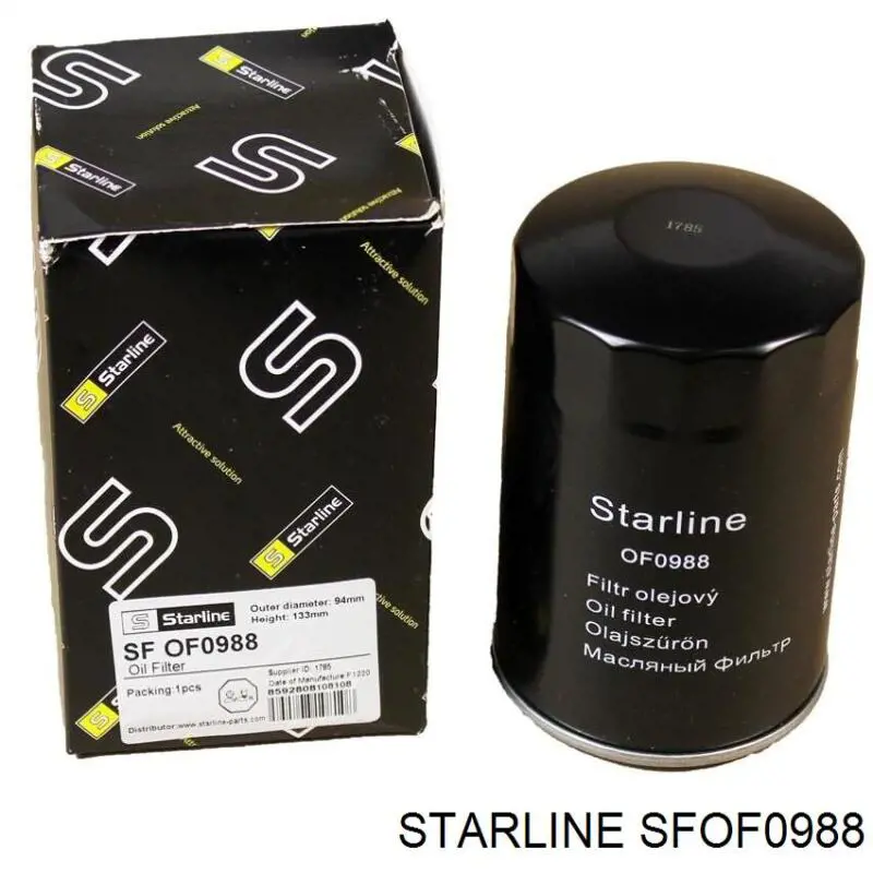 SFOF0988 Starline фільтр масляний