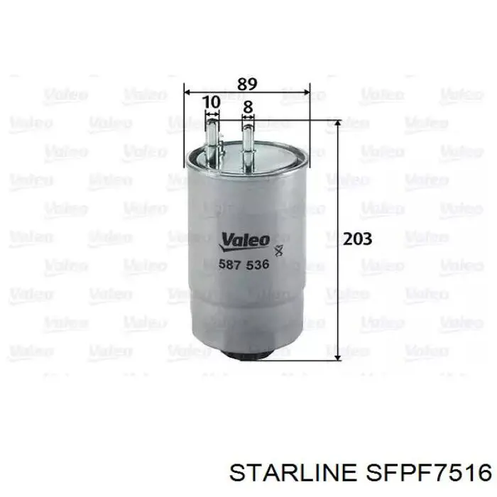 SFPF7516 Starline фільтр паливний