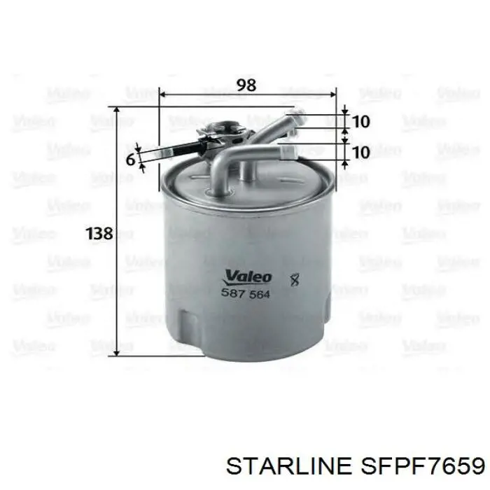 Купити SFPF7659 Starline Фільтр-відстійник палива грубої очистки