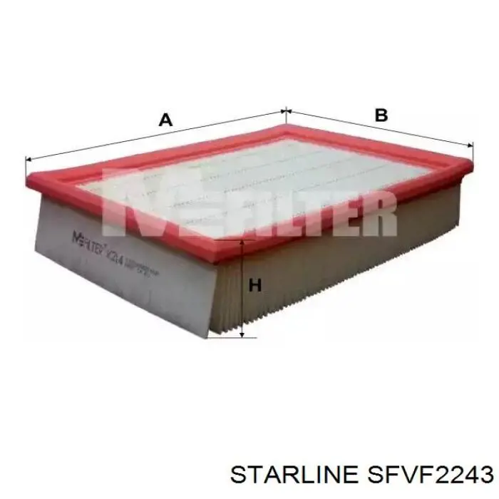 Повітряний фільтр SFVF2243 Starline