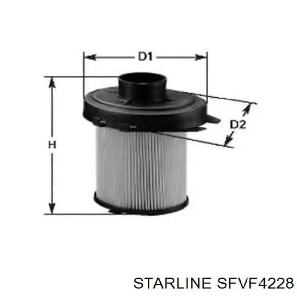 Повітряний фільтр SFVF4228 Starline