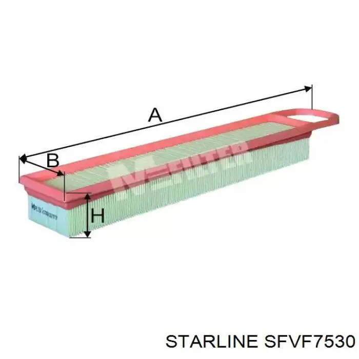 Повітряний фільтр SFVF7530 Starline