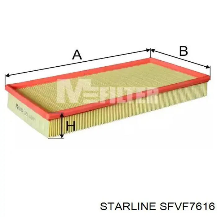 SFVF7616 Starline Повітряний фільтр двигуна