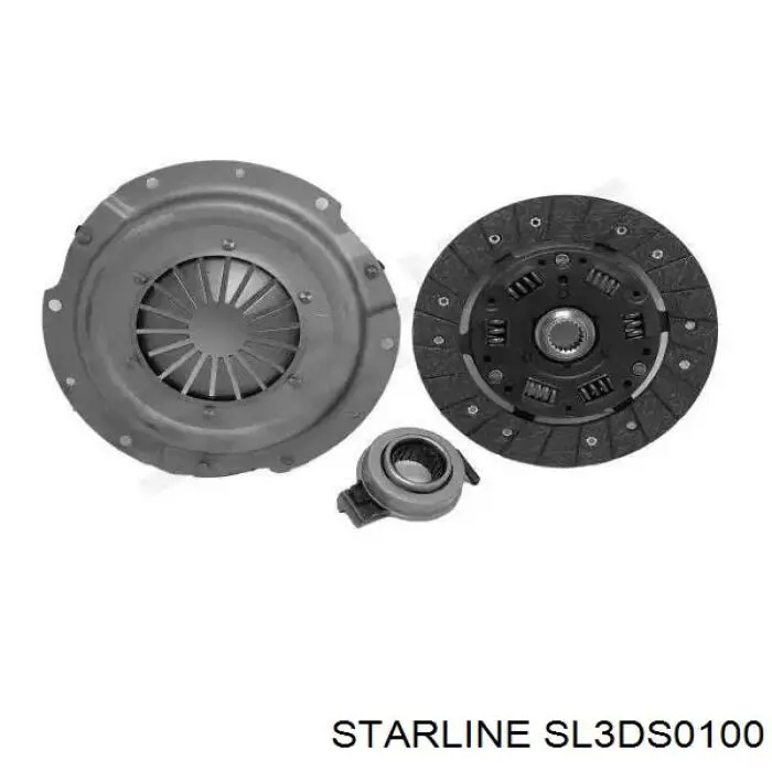 SL3DS0100 Starline комплект зчеплення (3 частини)
