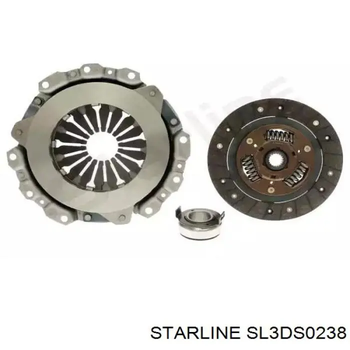 Купити SL3DS0238 Starline Комплект зчеплення (диск, корзина, підшипник)