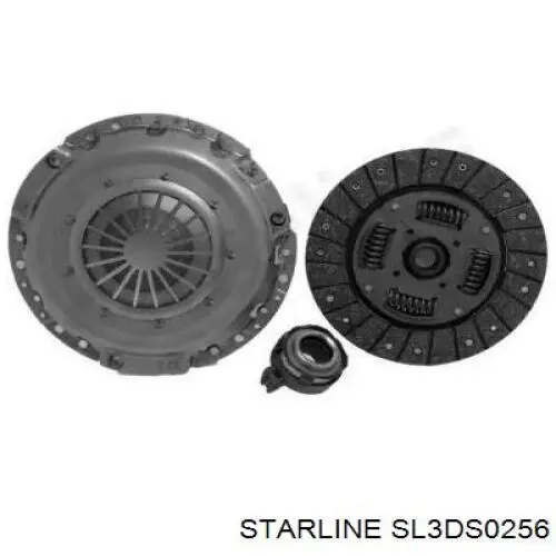 Купити SL3DS0256 Starline Комплект зчеплення (диск, корзина, підшипник)
