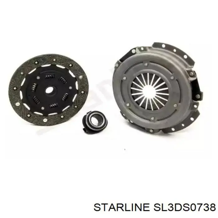 Купити SL3DS0738 Starline Комплект зчеплення (диск, корзина, підшипник)