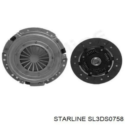 SL3DS0758 Starline комплект зчеплення (3 частини)