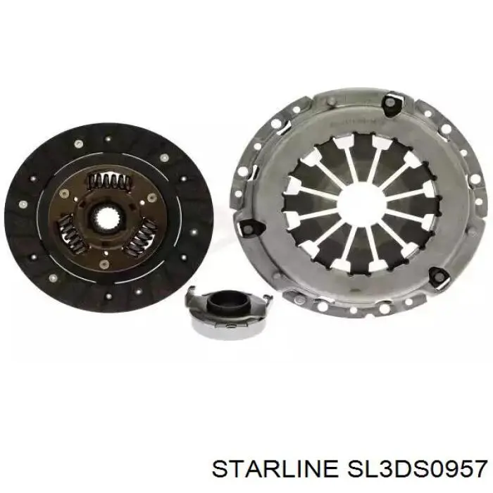 Купити SL3DS0957 Starline Комплект зчеплення (диск, корзина, підшипник)