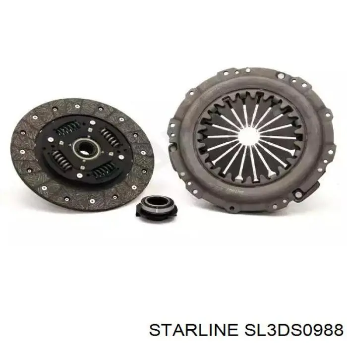 Купити SL3DS0988 Starline Комплект зчеплення (диск, корзина, підшипник)