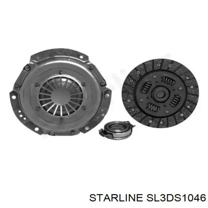 Купити SL3DS1046 Starline Комплект зчеплення (диск, корзина, підшипник)