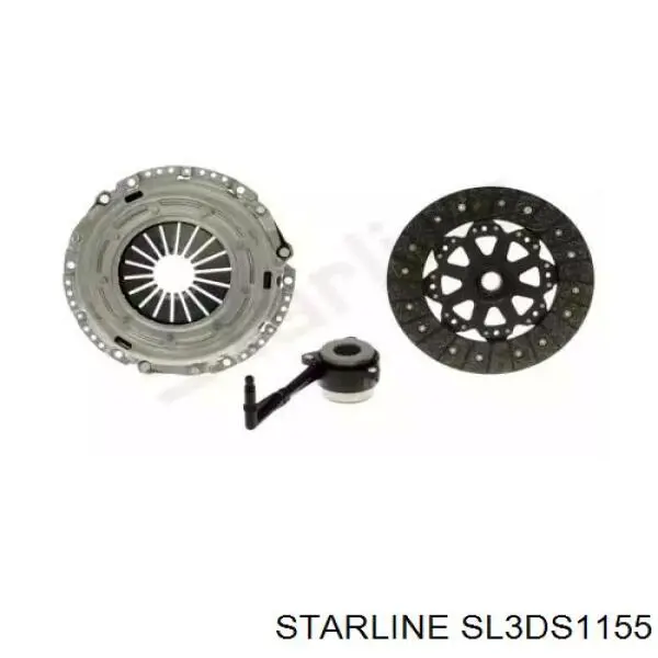 Купити SL3DS1155 Starline Комплект зчеплення (диск, корзина, підшипник)