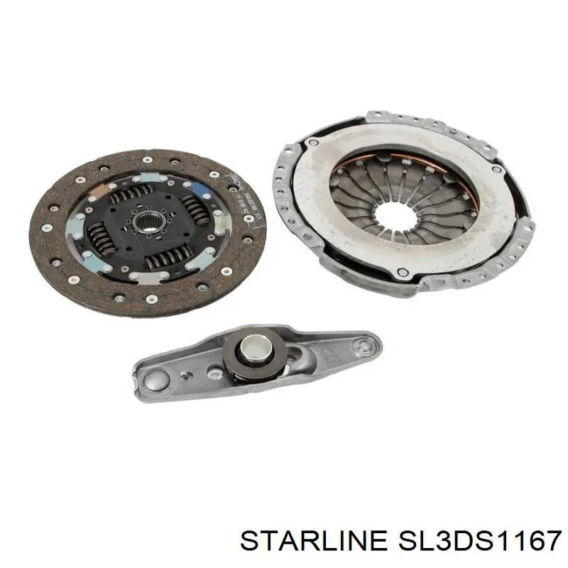 Комплект зчеплення (3 частини) Starline SL3DS1167 ціна, від 67.53 USD