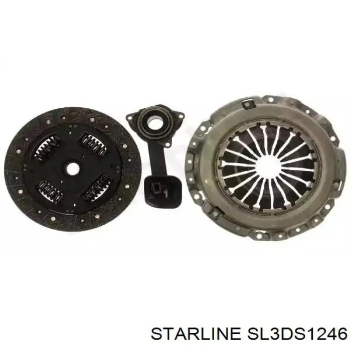 Купити SL3DS1246 Starline Комплект зчеплення (диск, корзина, підшипник)