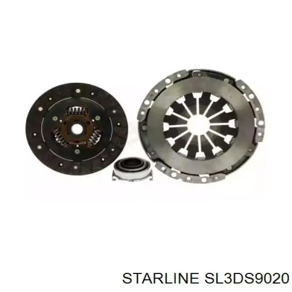 Купити SL3DS9020 Starline Комплект зчеплення (диск, корзина, підшипник)