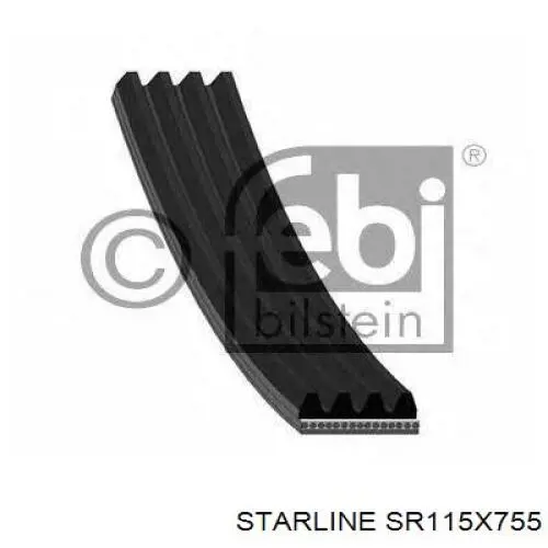 Ремінь генератора SR115X755 Starline