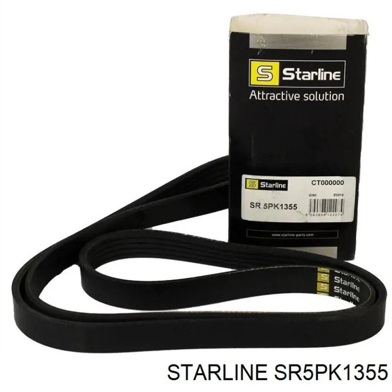 Ремінь генератора SR5PK1355 Starline