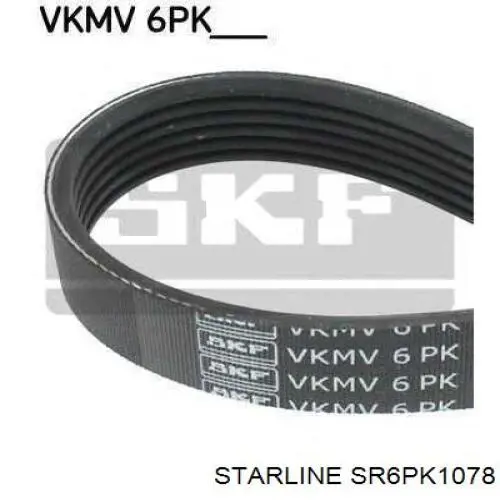 SR6PK1078 Starline Поліклиновий ремінь