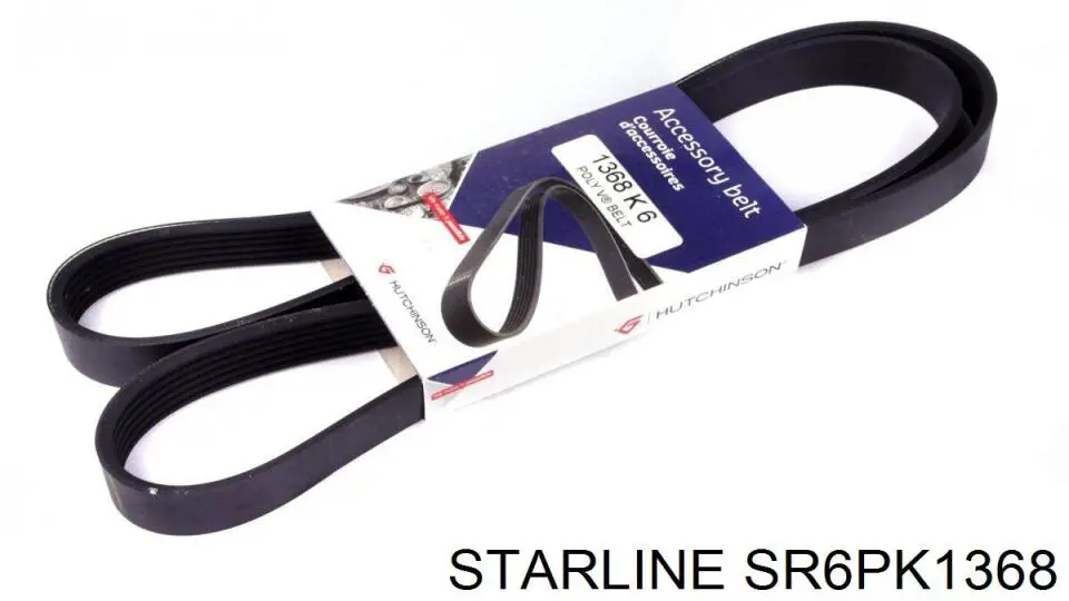 SR6PK1368 Starline ремінь приводний, агрегатів
