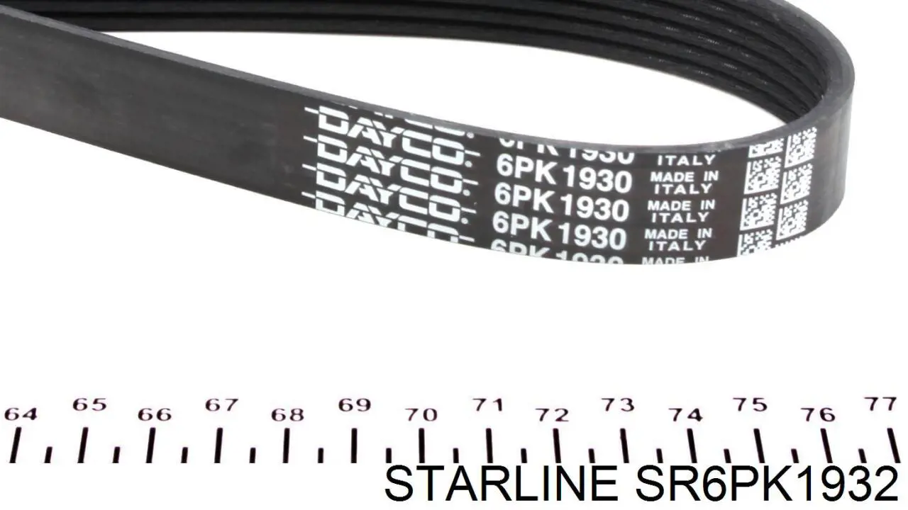 SR6PK1932 Starline ремінь приводний, агрегатів