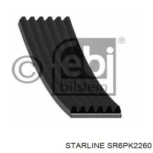 SR6PK2260 Starline ремінь приводний, агрегатів